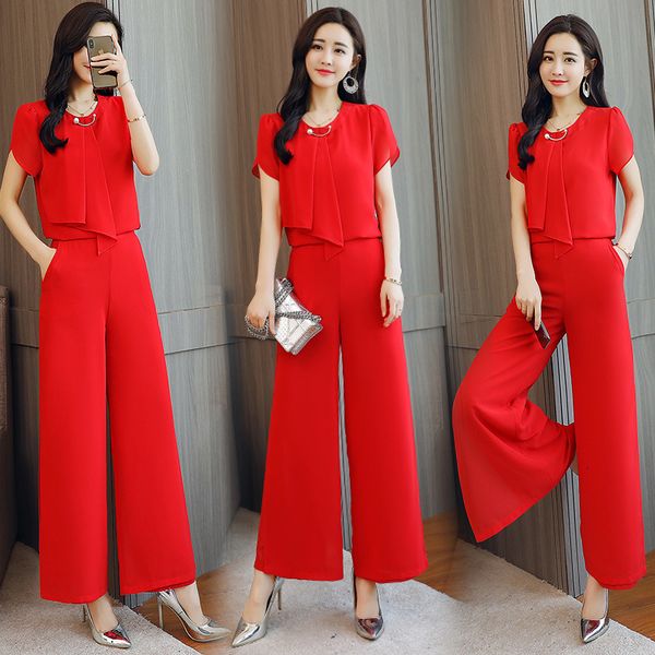 

goddess korean-style female leg drop pants lady office luxury piece of two women's clothing 8bt0, White