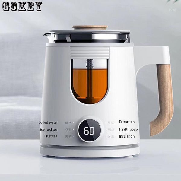 

electric kettles maker multi-function health pot home glass kettle 800ml thermostat water boiler1