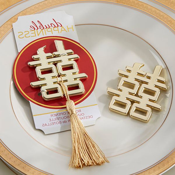 

new chinese asian themed double happiness bottle opener party favors wedding giveaways dhl
