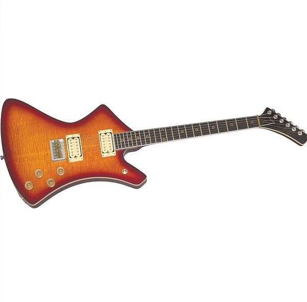 

custom grand a20 flamed electric guitar honey burst accept guitar bass oem