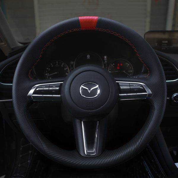 

car accessories diy hand sewn leather steering wheel cover for mazda cx4 atenza cx-5 cx-3 cx-8 cx-9 onksila 2020