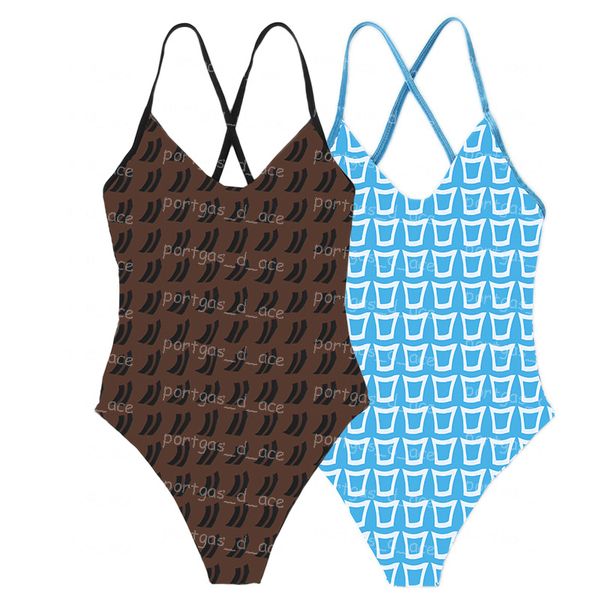

fashion leeters printed swimwear womens spa pool beach swimsuits ins one piece swimsuit bathing suits, Black