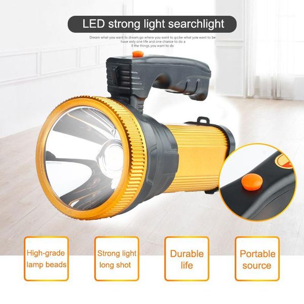 

portable lanterns led rechargeable super bright searchlight handheld spotlight1
