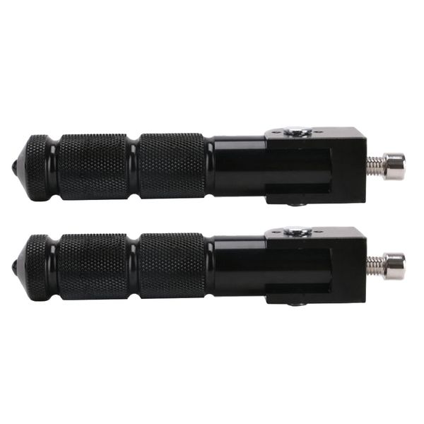 

4x motorcycle rear footrests footpegs m8 universal non-slip foot rest pegs