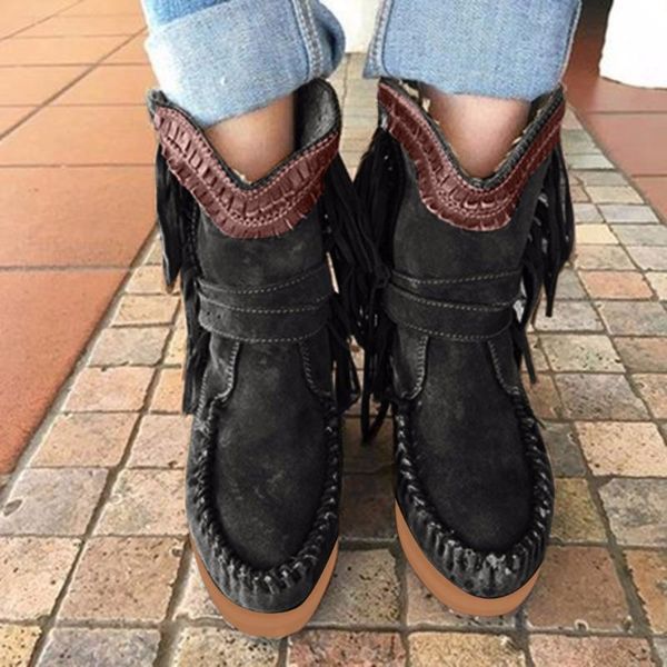 

новые короткие ботинки, big code flow boots осень и зима 2020, Black