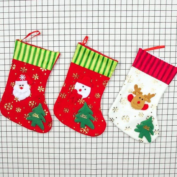 

christmas decorations stockings gift holder xmas bag tree hanging pendant printed party ornaments decorations1