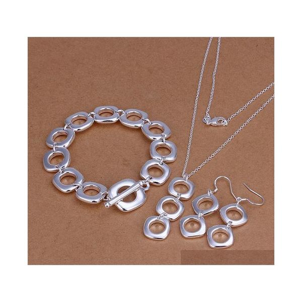 

wholesale - christmas gift 925 sterling silver fashion necklace+earrings set qs109 2v9fc