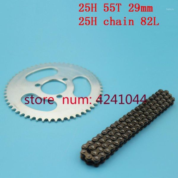 

other motorcycle accessories jh70 jh90 chain 25h 82 links and steel rear sprocket 55t teeth 29mm for 47cc 49cc 2 stroke mini moto pocket bik