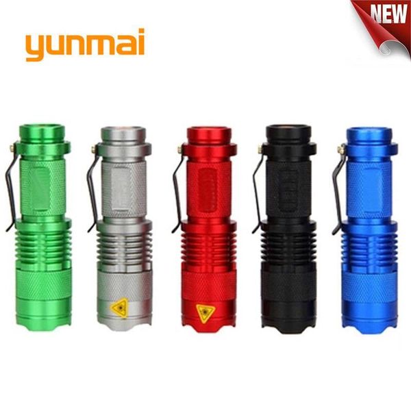 

flashlights torches mini high powered tactical handheld led 3 modes zoomable waterproof portable 14500/ battery1