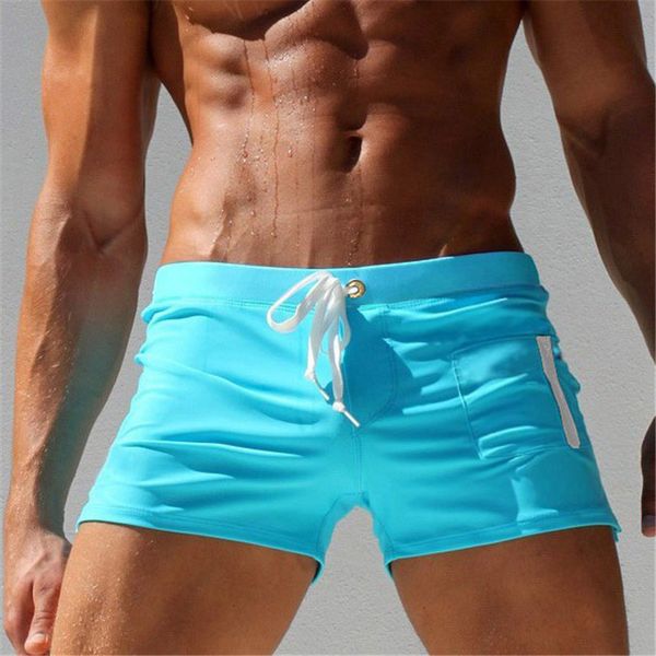 

2020 summer swimwear men swimsuit maillot de bain boy suits boxer shorts swim trunks swimming surf banadores mayo sungas, White;black