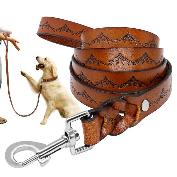 

dog leash leather pet dog walking training leash lead for medium large dogs k9 german shepherd leash bbywiz