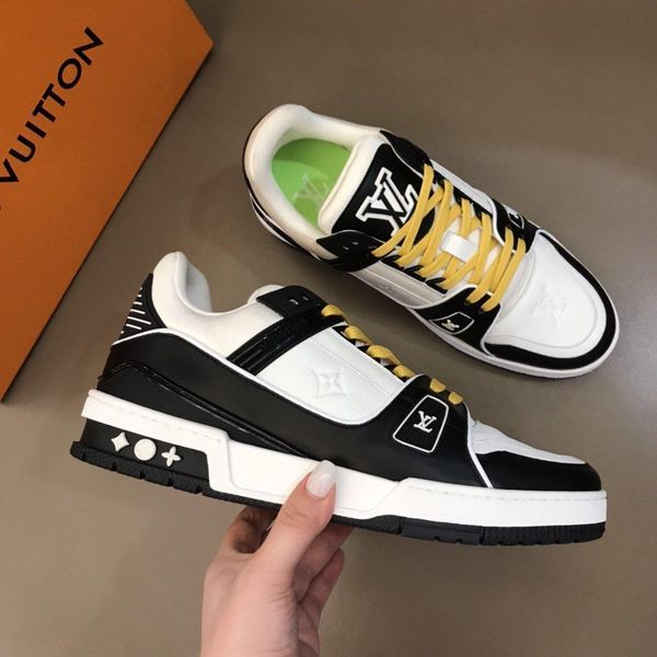 

2020 new designers mens luxuries shoes trainers womens sneakers casual shoes chaussures luxe espadrilles scarpe firmate aishang lu-059, Black
