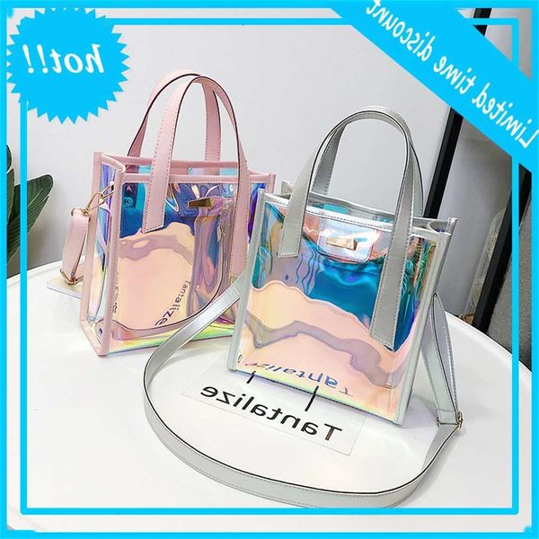 

summer transparent women 2020 new fashion korean slant straddle shoulder bag