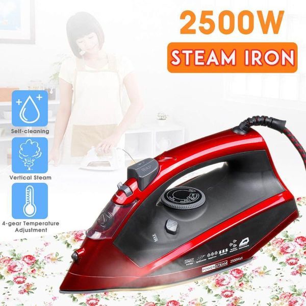 

220-240v 2500w electric steam iron for travel home garment steam generator 4 speed clothes ironing steamer coated plate1