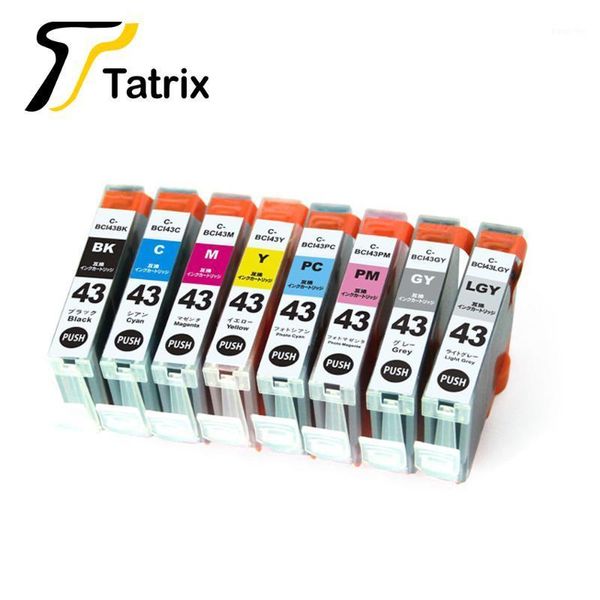 

tatrix bci-43 bci43 color compatible printer ink cartridge for canon pixus pro-100 pro-100s printer . suitable for japan1