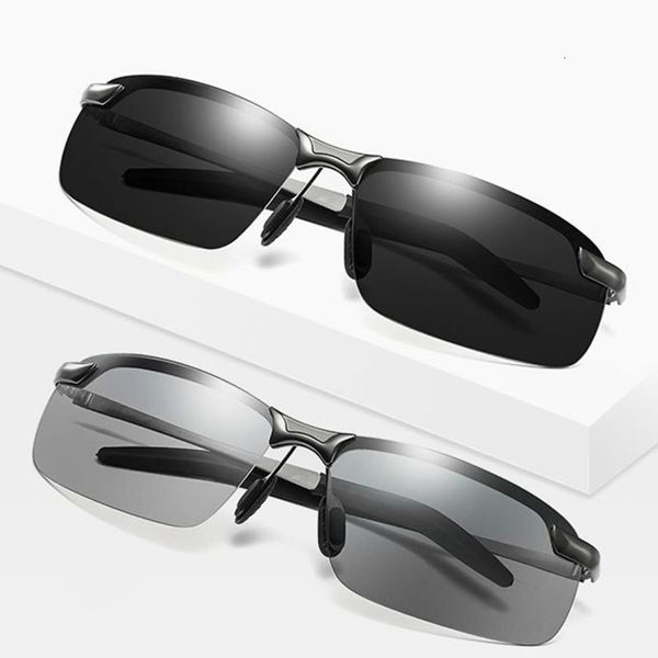 

3043 color changing polarized sunglasses for men's outdoor riding driver's glasses designer jjkd, White;black
