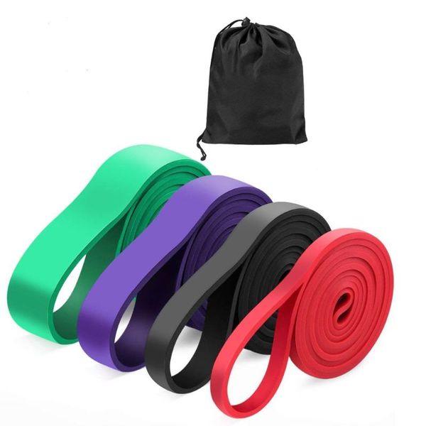 

resistance bands latex loop power pull up exercise elastic expander fitness crossfit muscle strengthen stretch band