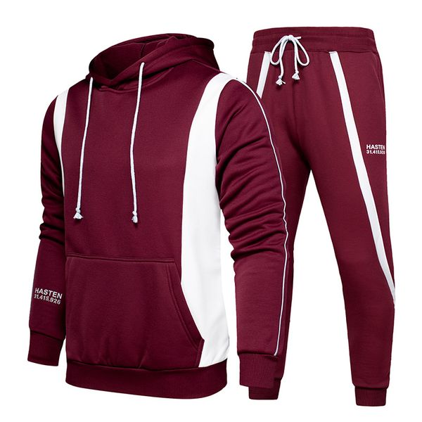 all red jogging suit