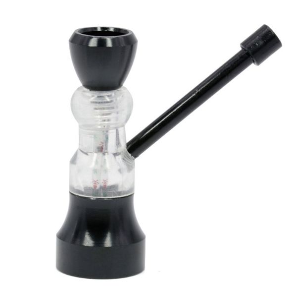 Mini bong per tabacco da viaggio protetto PIPA PER ACQUA BONG IN PLASTICA PIPA PER TABACCO ALLE ERBE HOOKAH SHISHA PIPA PER FUMARE ACCESSORI PER FUMATORI OIL RIG