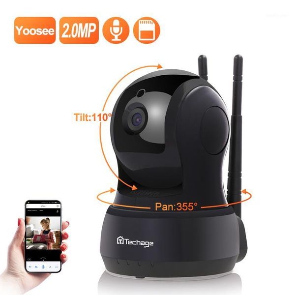 

mini cameras techage 2mp wireless ip camera two-way audio security wifi baby monitor indoor video surveillance dome1