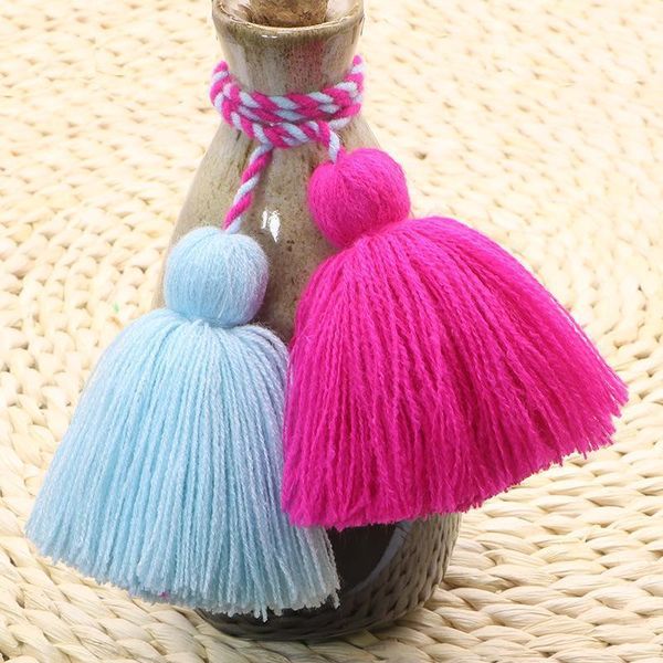

4pcs charm fat tassel fringe pendant rope diy home textile curtain crafts accessories hanging tassels multicolor fringe trim h jllaye