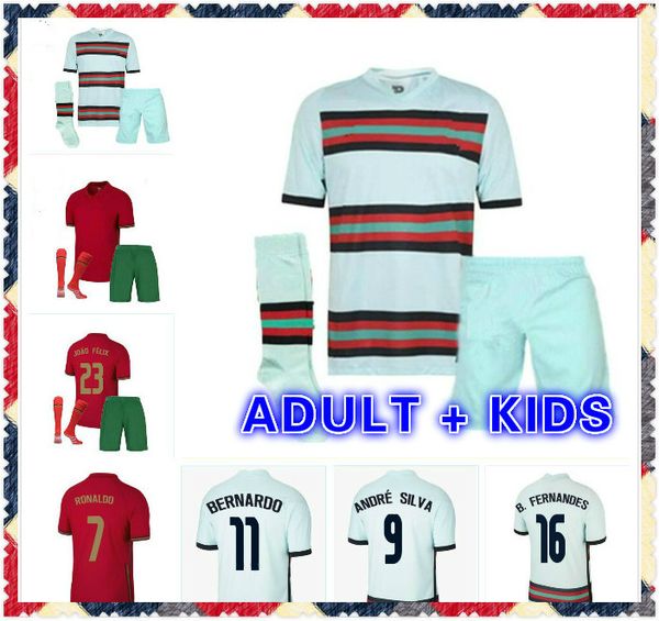 

kids kit diogo j pizz soccer jerseys joao felix b.fernandes 2020 2021 football shirt 20 21 guedes camisa de futebol carvalho maillot, Black;yellow