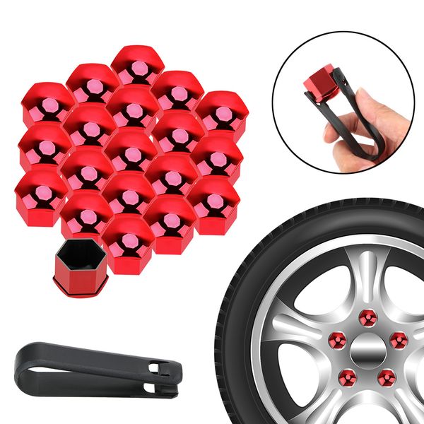 

20pcs 21mm auto hub screw cover dust proof protection caps car wheel nut caps anti-rust bolt rim universal car accessories