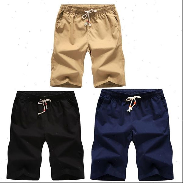 

2020 solid color men shorts new summer fashion mens homme shorts cotton casual male shorts brand cl men pack sale of 2, White;black