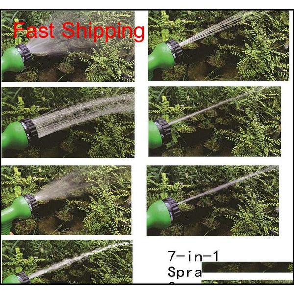 

3x expandable magic hose with 7in1 spray gun nozzle 25ft/50ft/75ft/100ft irrigation system garden hose water g jllhgg insyard