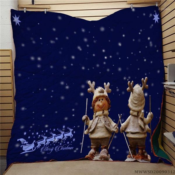 

comforters & sets merry christmas 3d creative quilt soft fashionable bed gift for children bedroom decoration all seasons1