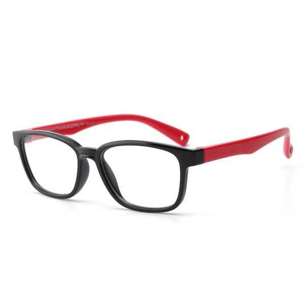 

children's flat lens silicone material p8140 fashion trend glasses frame for children, White;black