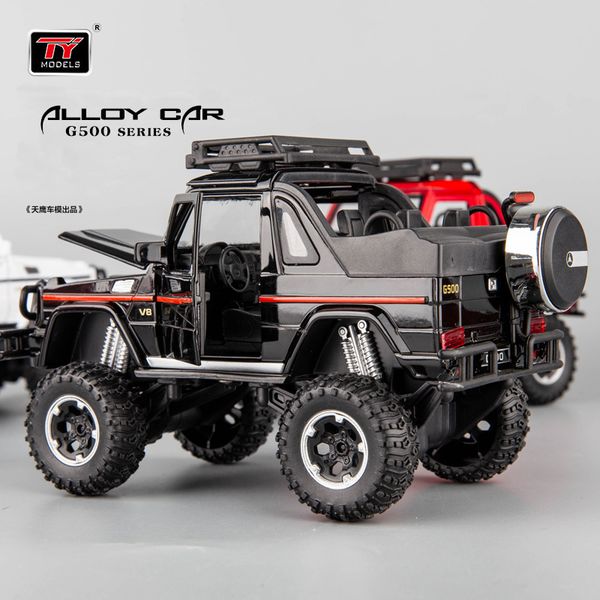 

4x4 g500 convertible large tire off-road alloy model children cullinan pull back car toy sound light 1:32simulation