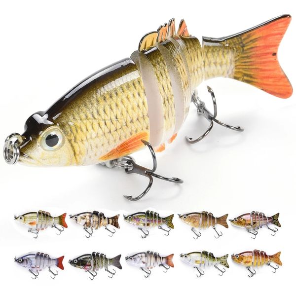 

8.5cm 11g fishing lures multi jointed bass crankbait for swimbait wobblers pike artificial bait walleye freshwater