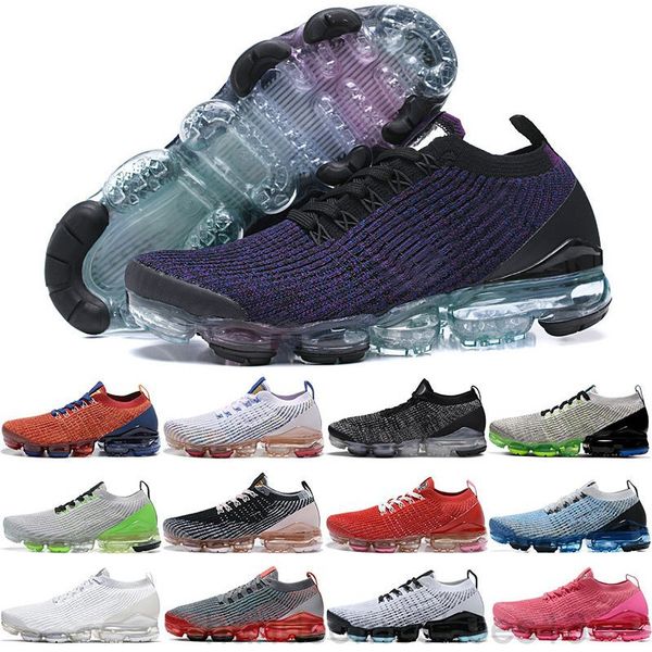 

2019 women and men casual shoes fly 3 3.0 knit triple black white blue sports shoes trainers true mesh sneakers 36-45 h-2w