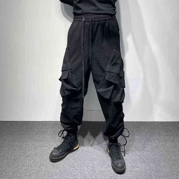 Roupas funcionais de trabalho masculino MO estilo masculino Multi Pocket Mo Wide Lgrent Cass Haran calças 0124