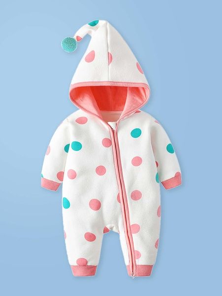 

baby girl peach printed pom detail zipper cardigan jumpsuit she, Blue