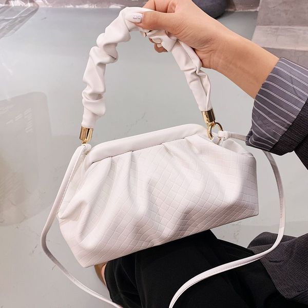 

2020 women's bag trend luxury handbag solid color leather crossbody bags female bolso women hand purse c1020