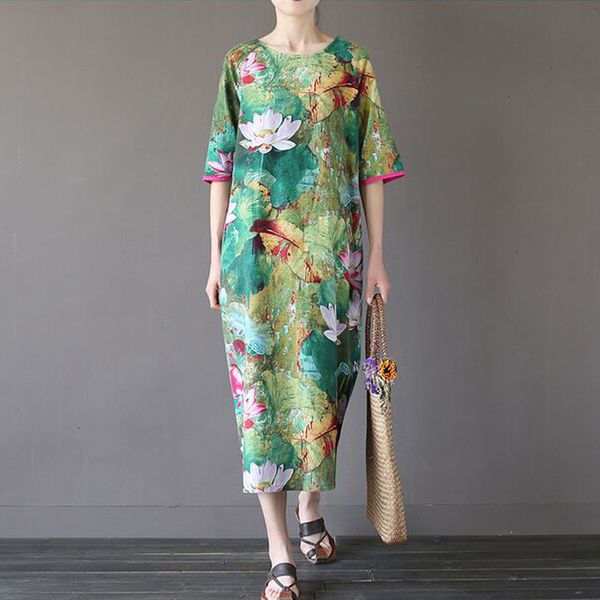 

new summer fashion cotton large print women's casual wear