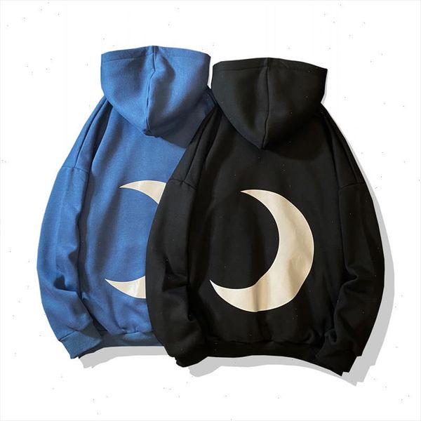 

2021 casual new mens classic hip hop black blue hoodies sweatshirts streetwear one piece brand drop shipping