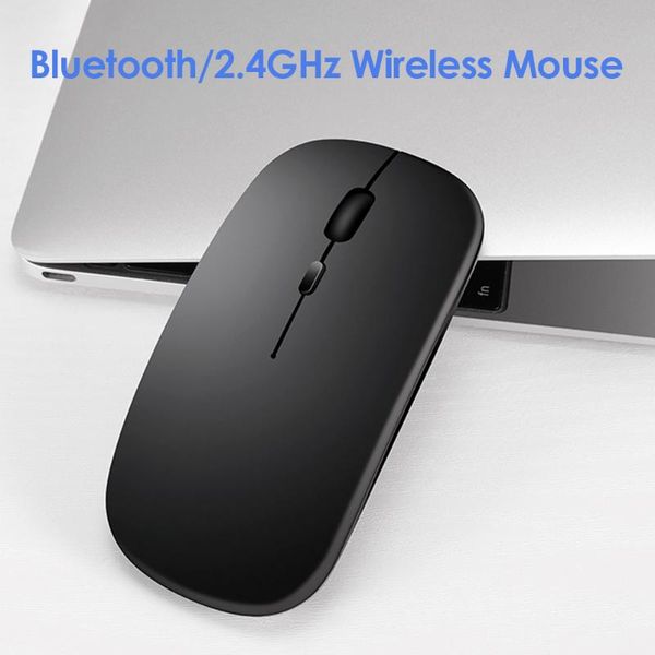 

аккумуляторная optical computer mice двухрежимный 2,4 ггц беспроводная мышь bluetooth управление ноутбуков мыши мыши pro gamer