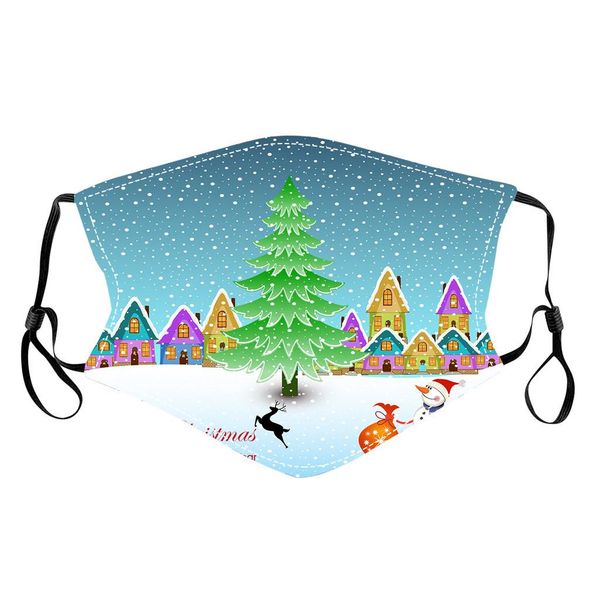 

christmas mask for children filterable breathable pullotion mouth masks washable reusable adjustable protective mask bbybjl sweet07