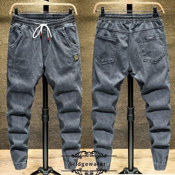 

autumn jeans men's winter full length pants brand loose casual trousers spring fashion all size slim youth cargo pants1, Blue