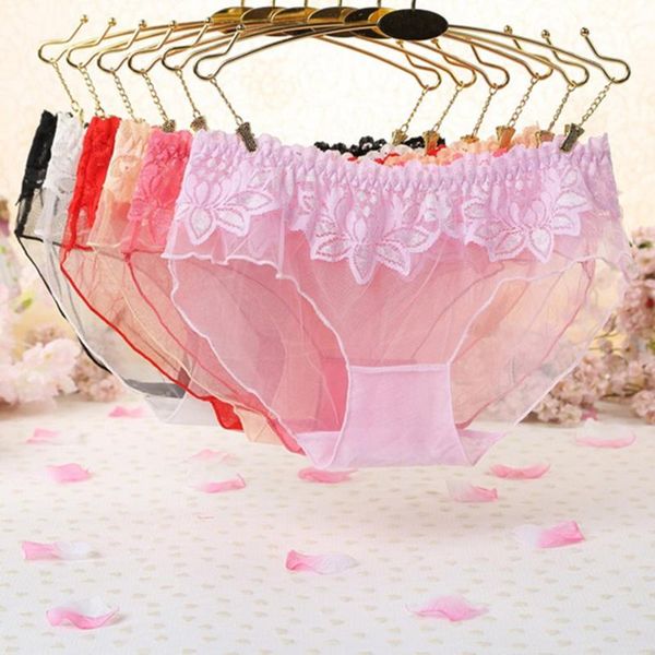 

mesh see through ladies erotic briefs fashion lace patchwork transparent female underpanties solid ladies underwear, Black;pink