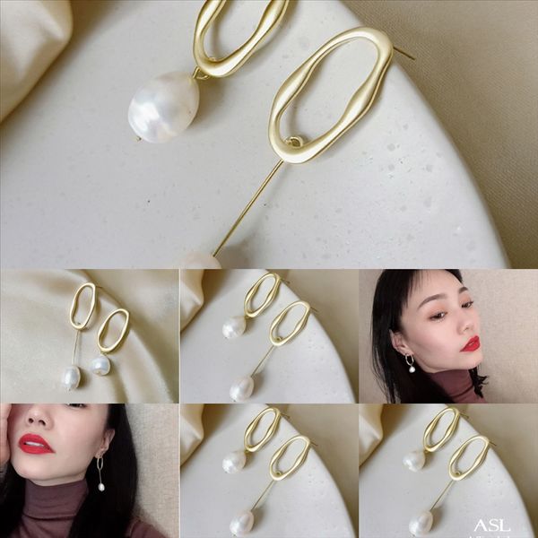 

j7t micro inlaid zircon yellow water drops earrings ring emerald earring temperament small daily antique female needle bow, Golden