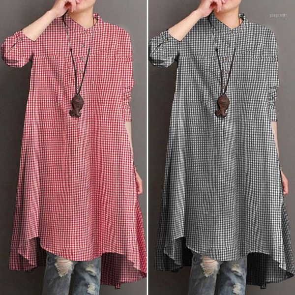 

autumn vintage plaid blouse zanzea women long sleeve casual shirt casual blusas chemise mujer bohemian leopard printed long 1, White