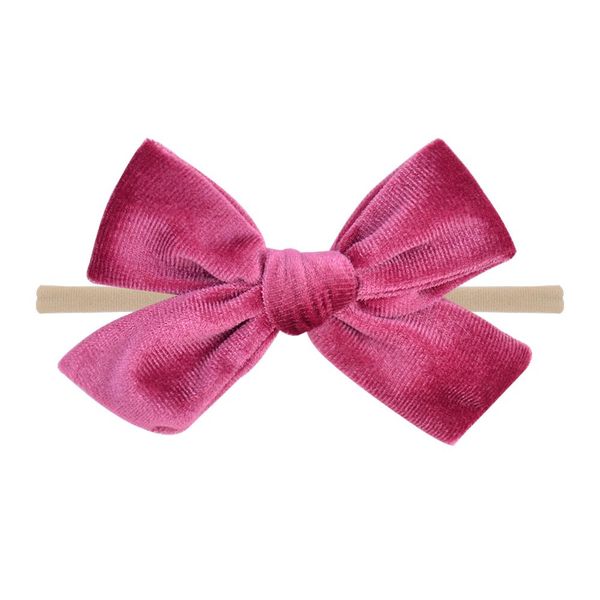 

12pcs/lot solid hair bows nylon baby headband for girls elastic hair band boutique hairband turban headwear hair accessories q sqcwet