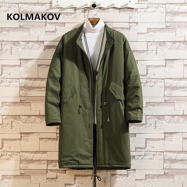 

men's trench coats 2021 style coat mens thicken casual 100% cotton jacket men clothes men's windbreaker male classic men1, Tan;black