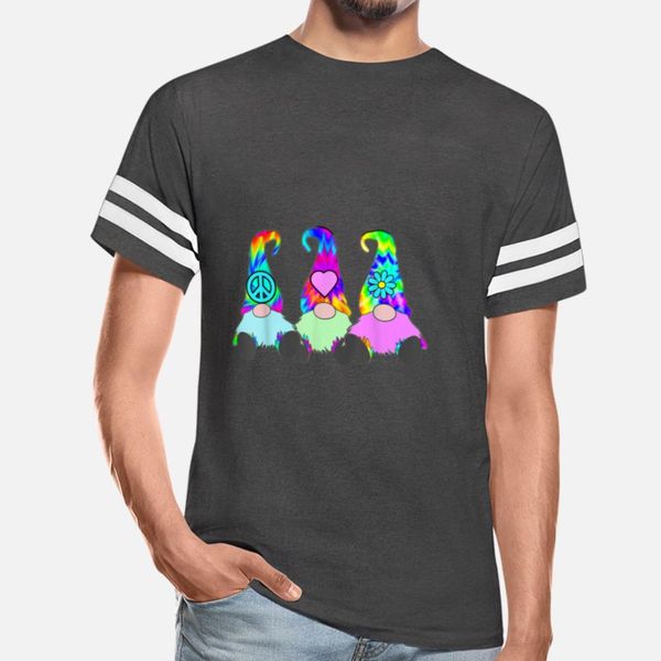 

3 hippie gnomes tie dye hat retro peace groovy designers graphic t shirt humor popular white tracksuit hoodie sweatshirt