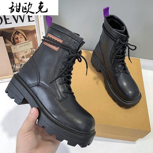 

2020 fashion autumn winter shoes women plush snow boot heel fashion keep warm women's boots woman plus size 35-43 botas muje, Black