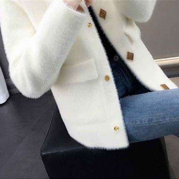 

women designers clothes 2020 fashion knitting joining pocket loose type pure color single-breasted lapel long sleeve winter woman's coa, Black;brown